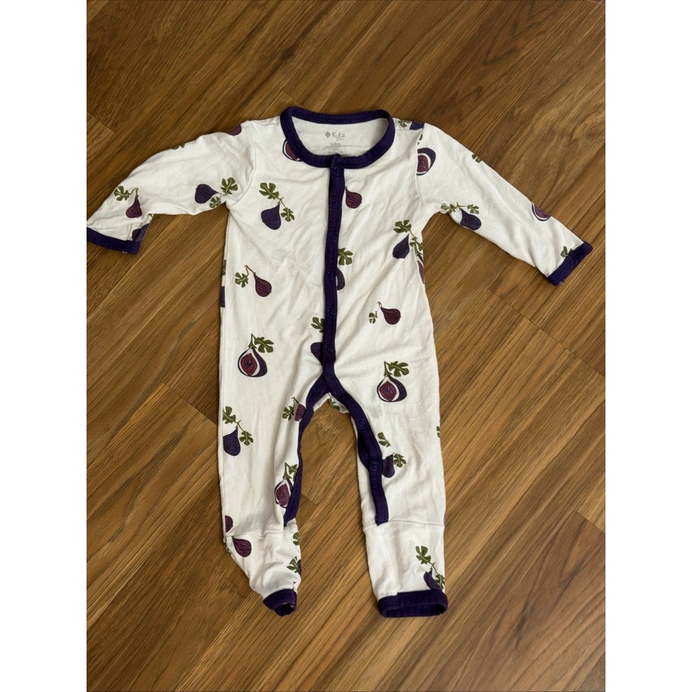 Kyte Bsby Girls Turnip Purple Sleeper Pajamas Outfit VGC Sz 3-6 Months